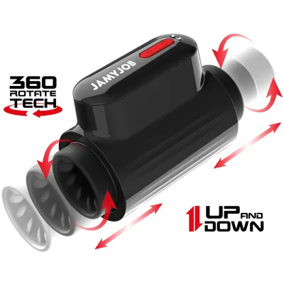 Vortex Turbo Masturbator with Thrust and 360° Rotation – Jamyjob