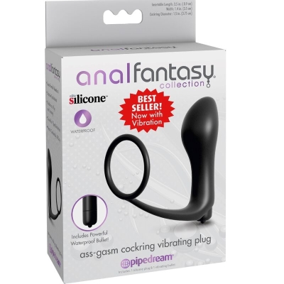 Ass Gasm Cockring Vibrator Plug | Anal Fantasy