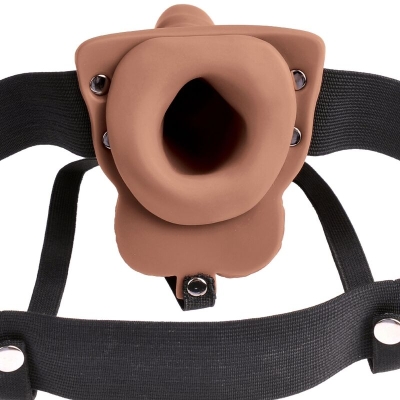 Gurt Mit Vibrator Penis Und Hoden Wiederaufladbar 15cm | Fetish Fantasy