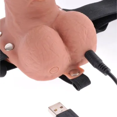 Harness Mit Wiederaufladbaren Bällen 17,8cm – Fetish Fantasy