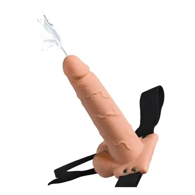 Harness Penis Mit Spritzenden Bällen 19cm – Fetish Fantasy