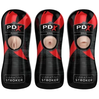 Stroker Set 12 Stk.; 6x Vagina, 3x Anus, 3x Mund – Pdx Plus