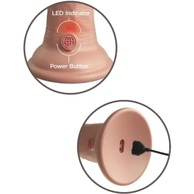 Realistischer Vibrationsdildo 15,2cm – King Cock