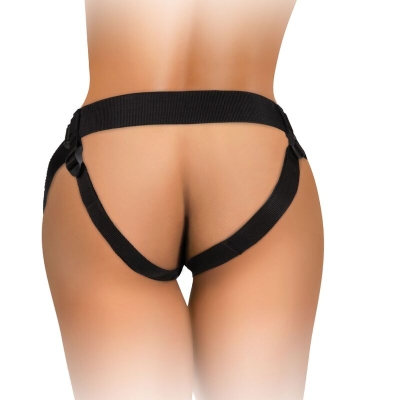 Deluxe Verstellbares Harness-Kit Ring Mit Hoden & Dildo 20,3cm | King Cock