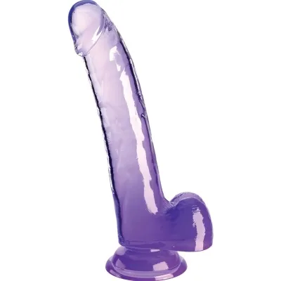Dildo Mit Hoden 20,3cm Lila – King Cock