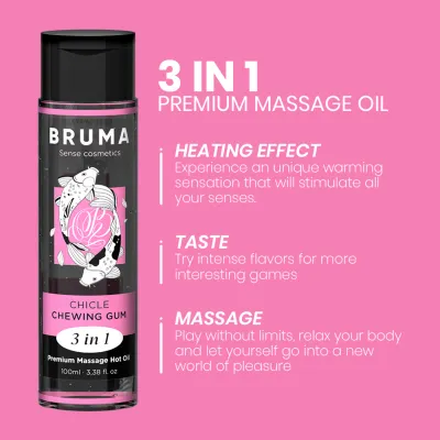 Premium Massageöl Bubblegum 3 In 1 100ml – Bruma