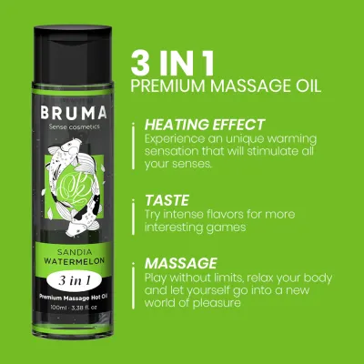 Premium Massageöl Wassermelone 3 In 1 100ml – Bruma