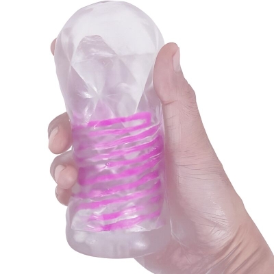 Masturbator Masculino Fantasy Espiral Interna Y Kugeln Transparente | Pretty Love