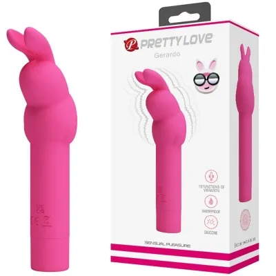 Gerardo Fuschia Rabbit Silicone Vibrator | Pretty Love