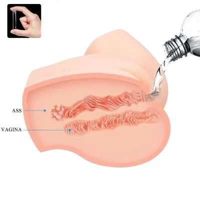 Realistic vaginal and anal dual vibration