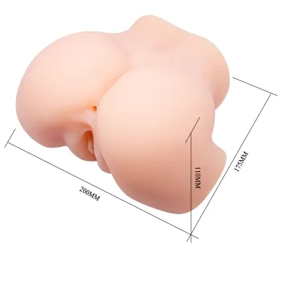 Realistic vaginal and anal dual vibration