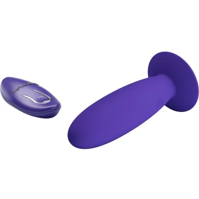 Anal vibrator with remote control, violet – Pretty Love Youth