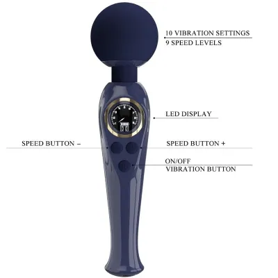 Skyler Vibrator Stab Blau – Pretty Love