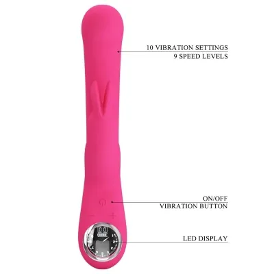 Lamar Rabbit Vibrator Pink | Pretty Love