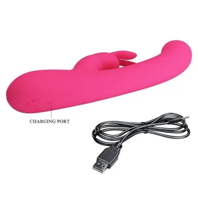 Lamar Rabbit Vibrator Pink | Pretty Love