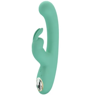 Lamar Rabbit Vibrator Green | Pretty Love