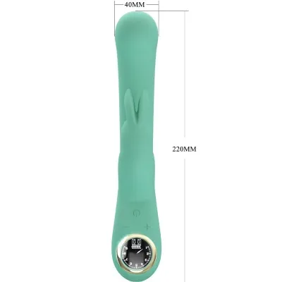 Lamar Rabbit Vibrator Green | Pretty Love