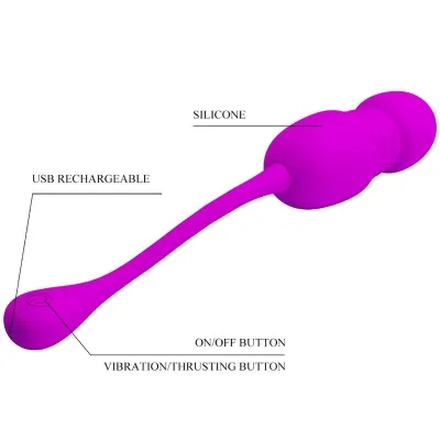 Callie Purple Wiederaufladbares Vibrations Ei – Pretty Love