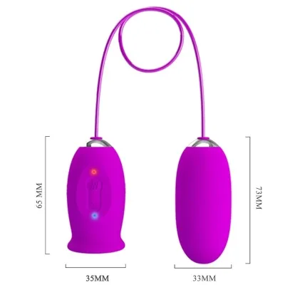 Daisy Dual Egg Rechargeable Vibrator Purple – Pretty Love