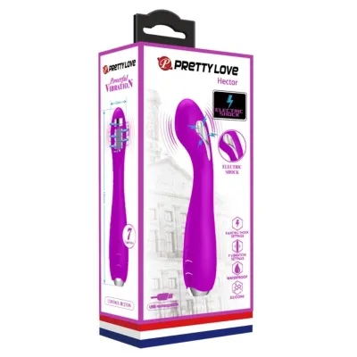 Hector Electric Shock Vibrator Waterproof Purple | Pretty Love