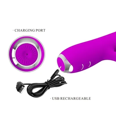 Rachel Vibrator with Suction Cup Purple | Pretty Love
