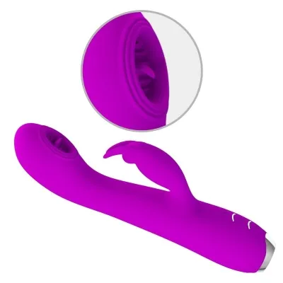Rachel Vibrator with Suction Cup Purple | Pretty Love