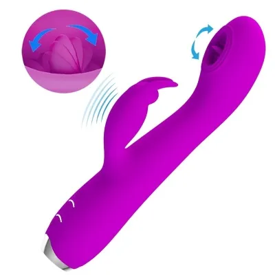 Rachel Vibrator with Suction Cup Purple | Pretty Love
