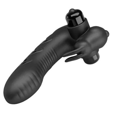 Vance Black Rabbit Vibrator Fingerabdeckung – Pretty Love
