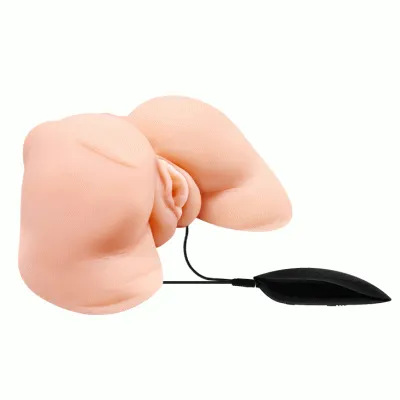 Vagina and Anus Masturbator with Vibration – Crazy Bull