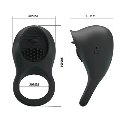 Vibrating Penis Ring with Black Tongue – Pretty Love