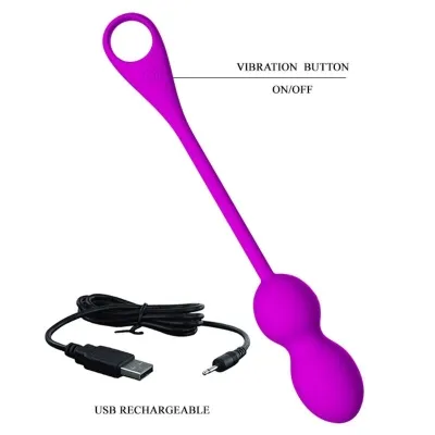 Elvira Rechargeable Vibrating Balls Purple – Pretty Love
