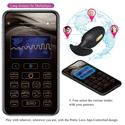 Jefferson Analplug App Gesteuert Schwarz – Pretty Love
