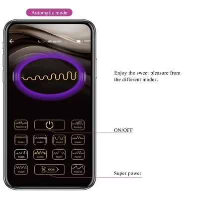 Vibrating Nymph Egg, App Controlled, Purple – Pretty Love