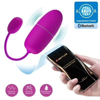 Vibrating Nymph Egg, App Controlled, Purple – Pretty Love