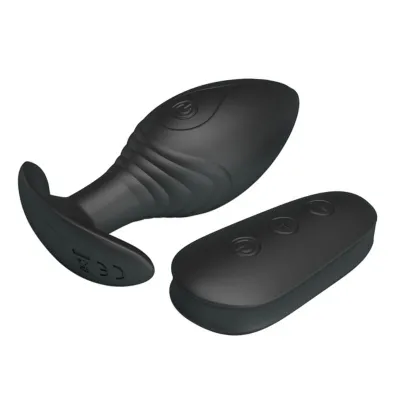 Regina anal plug vibrator black – Pretty Love