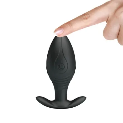 Regina anal plug vibrator black – Pretty Love