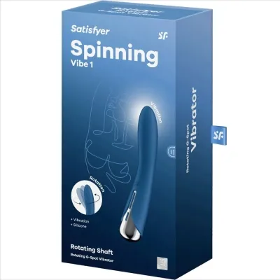 Spinning Vibe 1 G-Spot Blauer Rotator Vibrator – Satisfyer