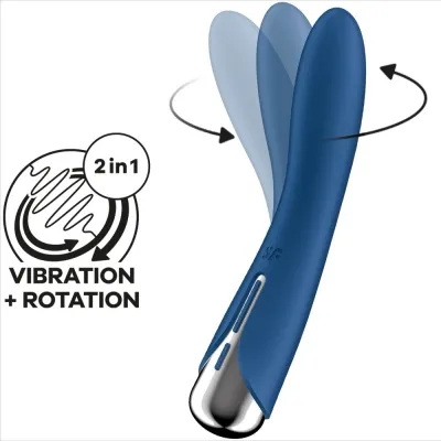 Spinning Vibe 1 G-Spot Blauer Rotator Vibrator – Satisfyer