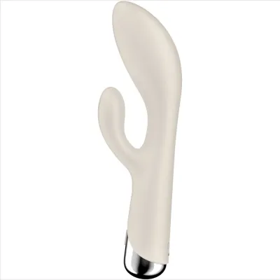 Spinning Rabbit 1 Clitoral and G-Spot Stimulator Beige | Satisfyer