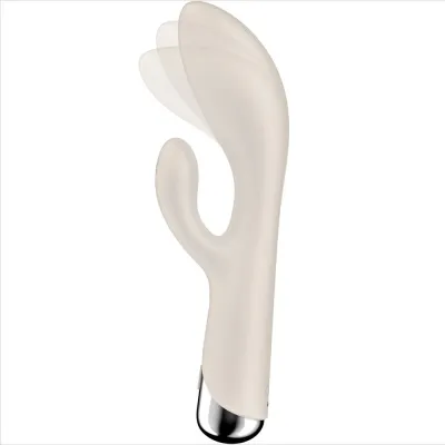 Spinning Rabbit 1 Clitoral and G-Spot Stimulator Beige | Satisfyer
