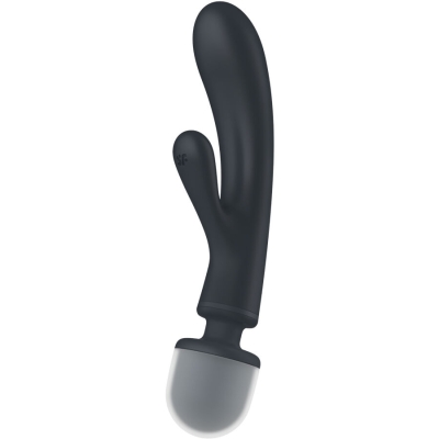 Triple Lover Rabbit Vibrator Massager Grau | Satisfyer