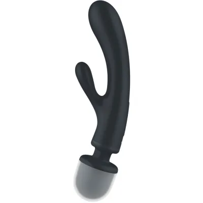 Triple Lover Rabbit Vibrator Massager Gray – Satisfyer