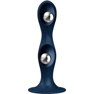 Double Ball-R Silikondildo Blau – Satisfyer