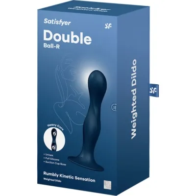 Double Ball-R Silikondildo Blau – Satisfyer