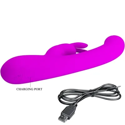 Lamar Rabbit Vibrator Purple | Pretty Love