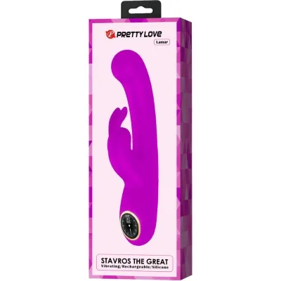 Lamar Rabbit Vibrator Purple | Pretty Love