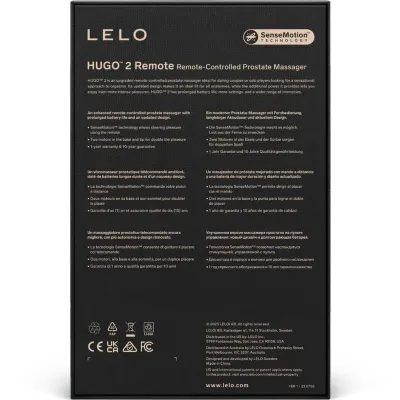Hugo 2 Prostate Massager with Remote Control Black – Lelo