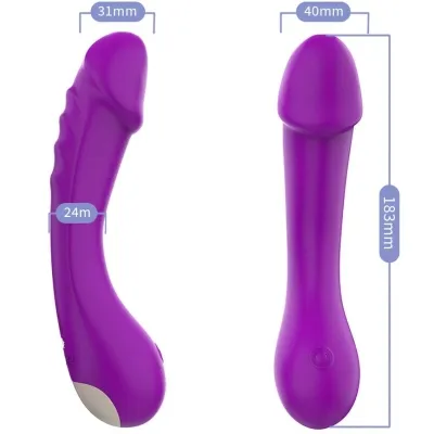 Dildo Silicone Vibrator G - Spot Purple | Armony