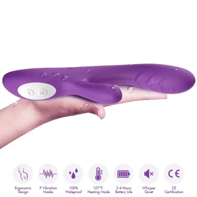 Spark Vibrator with Heat Effect Purple | Armony