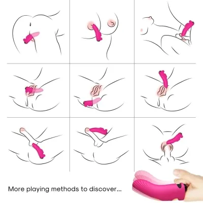 Aurora Finger Vibrator Fuchsia